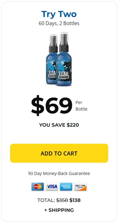 TITAN TRANSFORM 2 bottle price