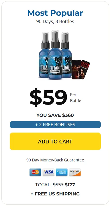 TITAN TRANSFORM price 3 bottle